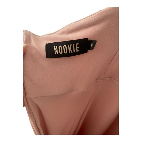 Nookie Boulevard Halter Midi Dress Square Neck Prima Blush Hoco Prom Formal XS - Picture 12 of 13